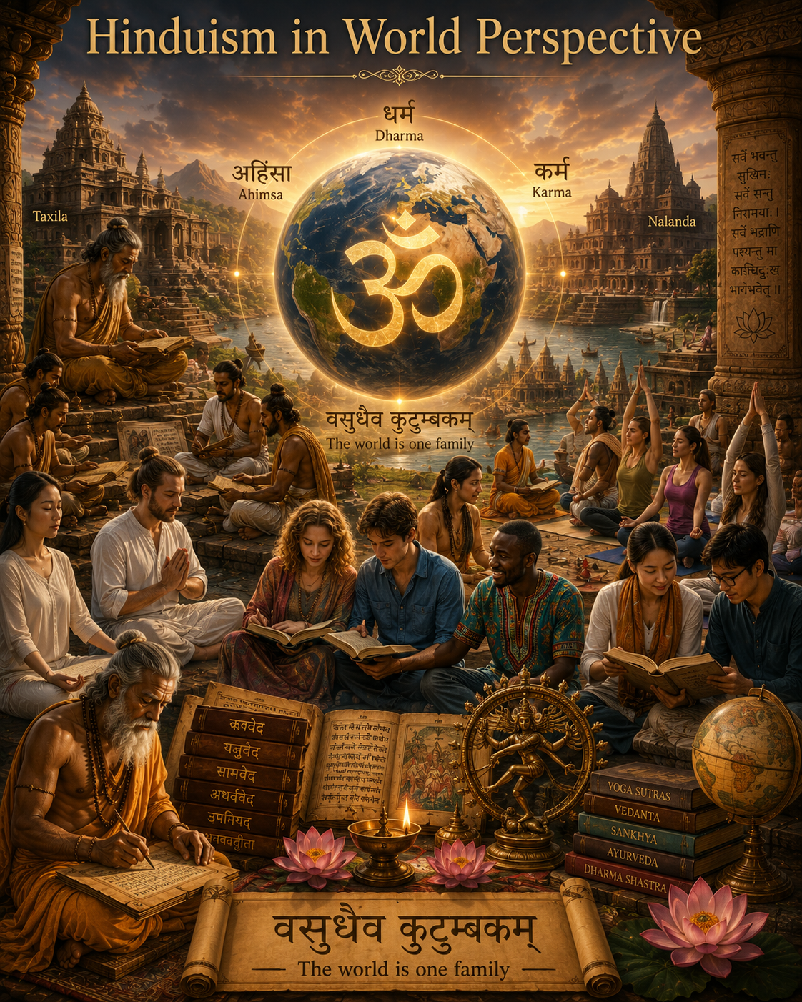 Sacred ecology and global traditions inspired visual
