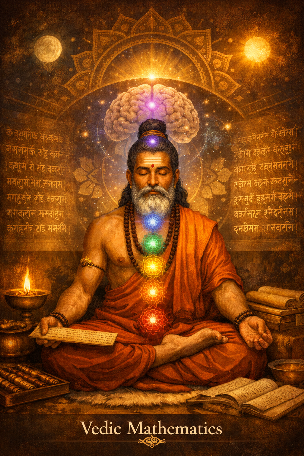 Meditative figure representing inner study