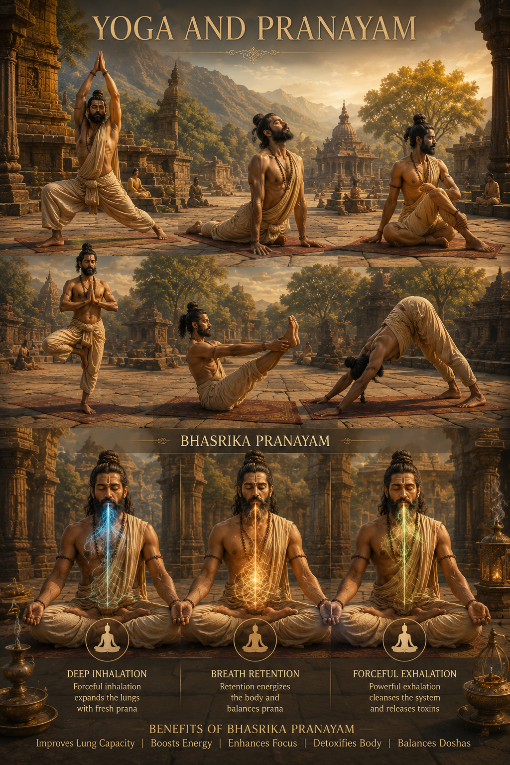 Yoga and breath inspired visual